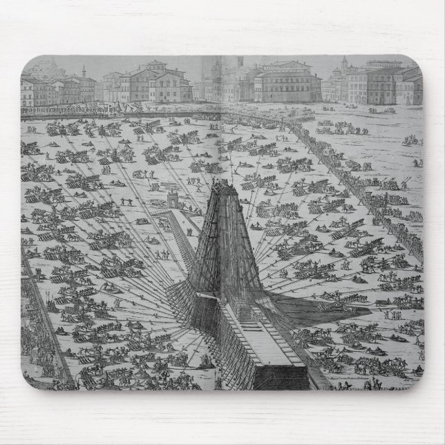 Aufrichten des alten ägyptischen Obelisk Mousepad (Vorne)