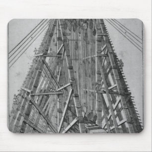 Aufrichten des alten ägyptischen Obelisk Mousepad