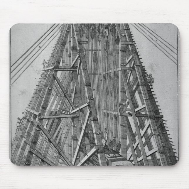 Aufrichten des alten ägyptischen Obelisk Mousepad (Vorne)