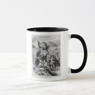 Aufrichten des Standards des jungen Heuchlers Tasse