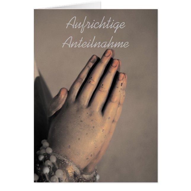 Aufrichtige Anteilnahme (Vorne)