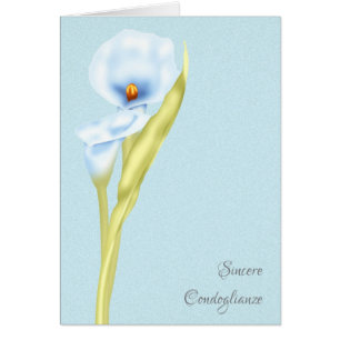 Aufrichtiger Condoglianze Italiener einfach