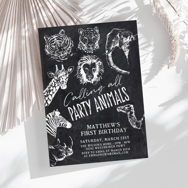 Aufruf aller Party Chalkboard Geburtstag Einladung (Von Creator hochgeladen)