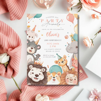 Aufruf aller Party Circus Foto Geburtstag Einladung