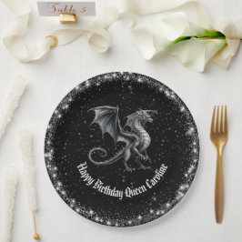 Aufruf an alle Drachen zum Geburtstag Pappteller