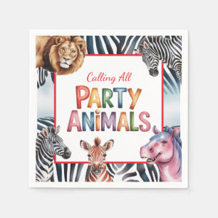 Aufruf der Geburtstagspartei aller Party Serviette