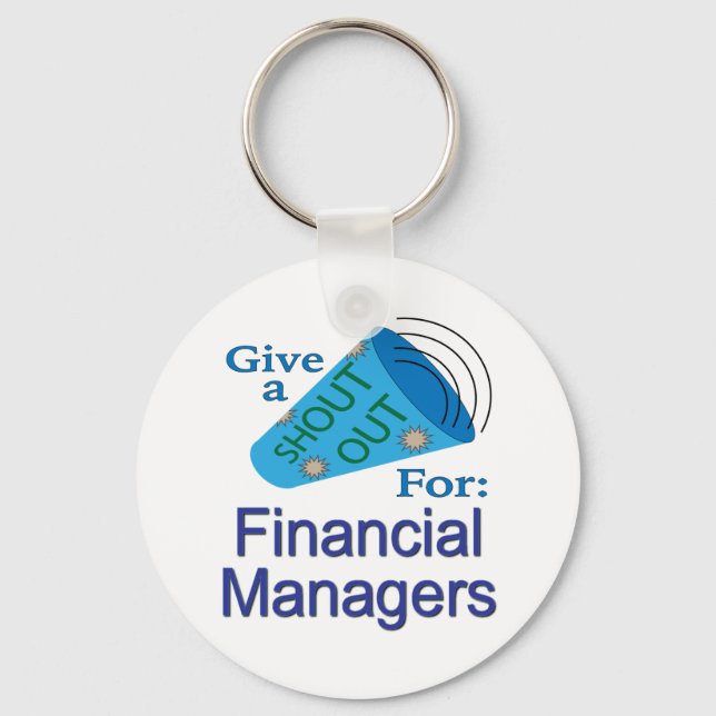 Aufruf für Finanzmanager Schlüsselanhänger (Vorderseite)