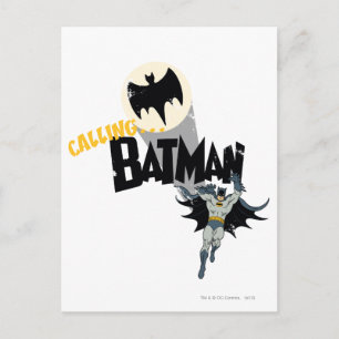Aufruf von Batman Graphic Postkarte