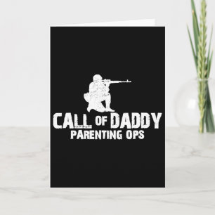 Aufruf von Daddy-Eltern-Operationen Lustiger Gamer Karte