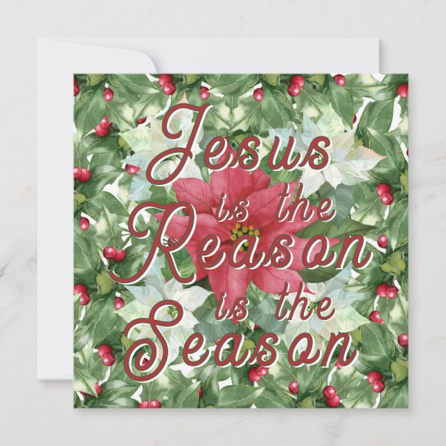 Aufrufe - Jesus ist der Grund Einladung (Vorderseite)