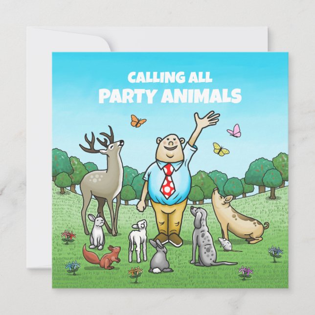 Aufrufen aller Party Einladung (Vorderseite)