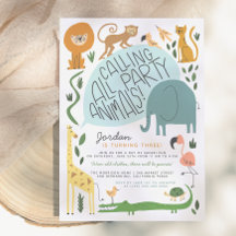 Aufrufen aller Party | Modern Safari Geburtstag