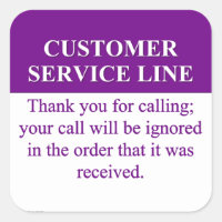 Aufrufen der Customer Service Line (3)