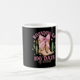 Aufrunden 100 Tage Schule Pink Coquette Schleife T Kaffeetasse