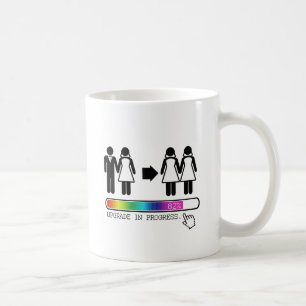 AUFRÜSTEN ZUR LESBE TASSE