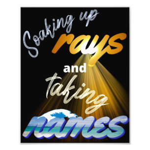 Aufsaugen von Meldungen und Namensaufruf in Sommer Fotodruck