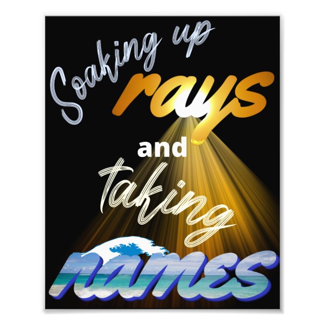 Aufsaugen von Meldungen und Namensaufruf in Sommer Fotodruck (Vorne)