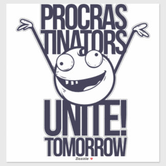 Aufschieber vereinen aufkleber