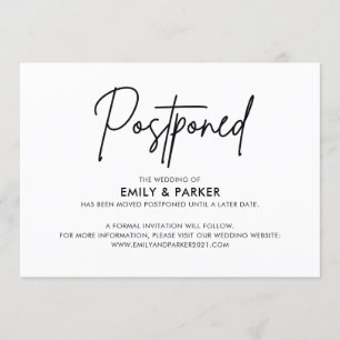 Aufschiebung Einladung