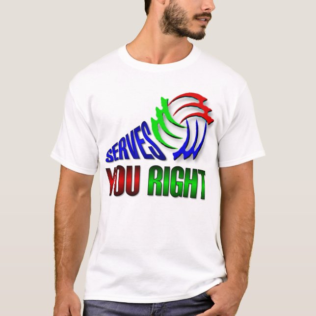Aufschläge Sie recht T-Shirt (Vorderseite)