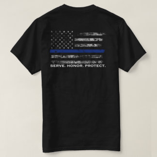 Aufschlags-Ehre schützen Flagge T-Shirt