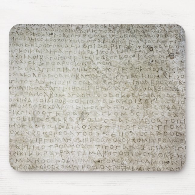 Aufschrift in der Kushana Sprache geschrieben Mousepad (Vorne)