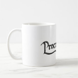 "Aufschub" Kalligraphie Kaffeetasse