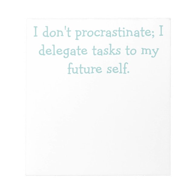 Aufschub Notizblock (Vorderseite)