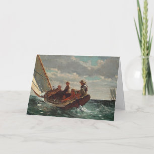 Aufspülung (ein fairer Wind)   Winslow Homer Karte