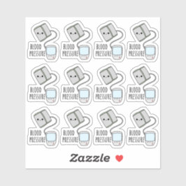 Aufspüren des Blutdrucks im Gesundheitswesen Schre Aufkleber