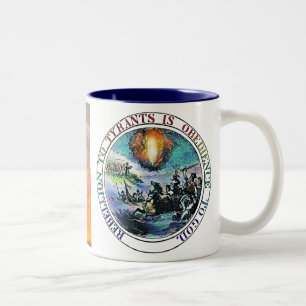 Aufstand zu den Tyrannen ist Gehorsam zur Zweifarbige Tasse