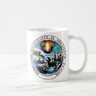 Aufstand zur Tyrann-Thomas- JeffersonSiegel-Tasse Tasse