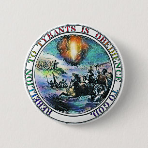 Aufstands-Knopf Button