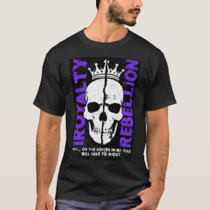 Aufstands-Königskrone-Totenkopf-Design für Streetw T-Shirt