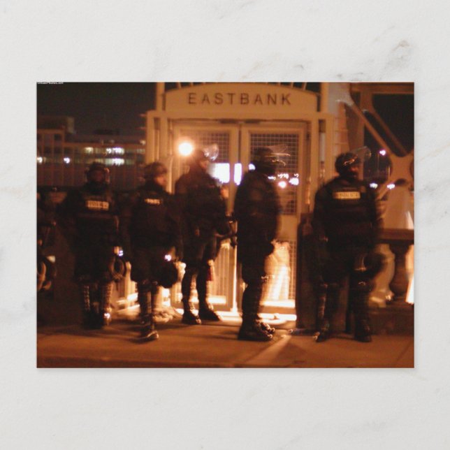 Aufstandspolizei Postkarten (Vorderseite)