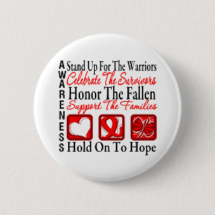 Aufstehen Celebrate Honorar Collage Blood Cancer Button