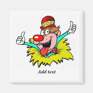 Aufstehen, Clown-TEMPLATE, Magnet
