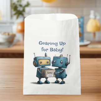 Aufstehen für Baby Robot Baby Shower Geschenktütchen