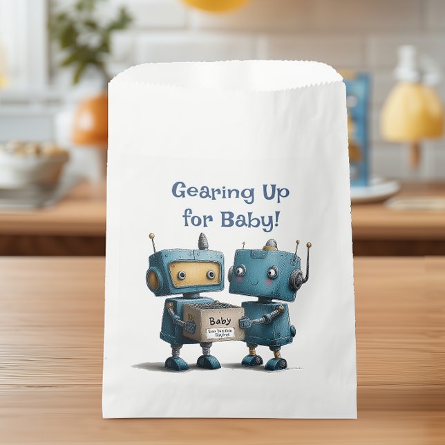 Aufstehen für Baby Robot Baby Shower Geschenktütchen (Von Creator hochgeladen)