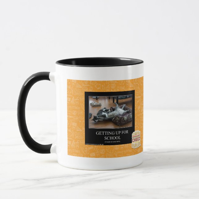 Aufstehen für Schule Tasse (Links)