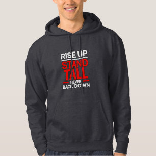 Aufstehen, groß stehen hoodie