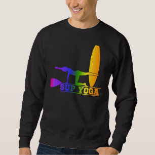 Aufstehen mit einer Yoga-Pose Sweatshirt