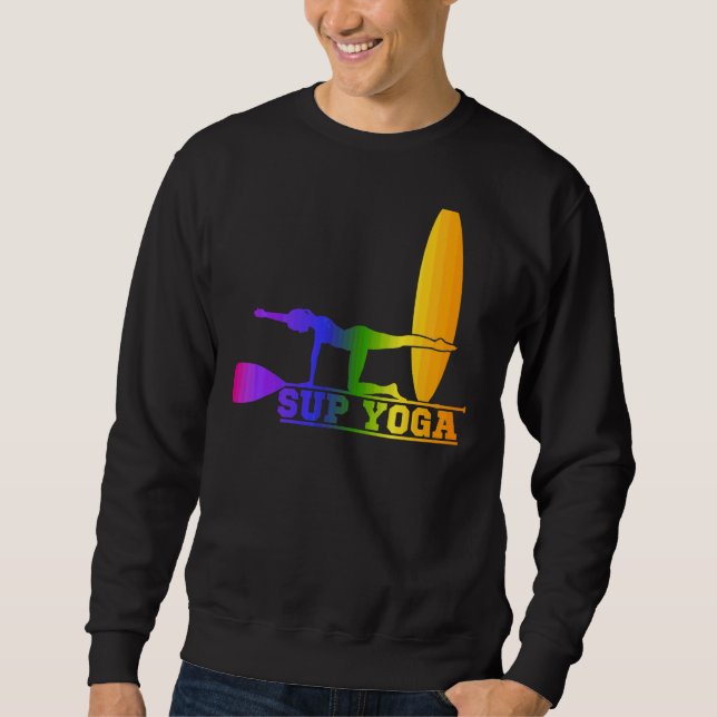 Aufstehen mit einer Yoga-Pose Sweatshirt (Vorderseite)