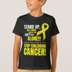 Aufstehen und bekämpfen Stoppen der Krebserkrankun T-Shirt