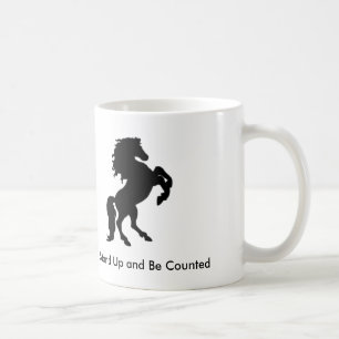 Aufstehen und gezählt werden tasse
