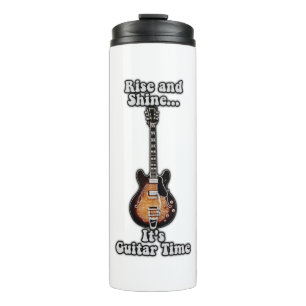 Aufstehen und leuchten. Es ist Gitarrenzeit. Vinta Thermosbecher