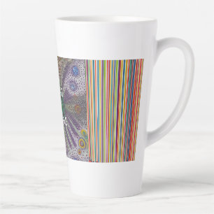 “Aufstehen und Strahlen – Abstrakter Regenbogen-Po Milchtasse