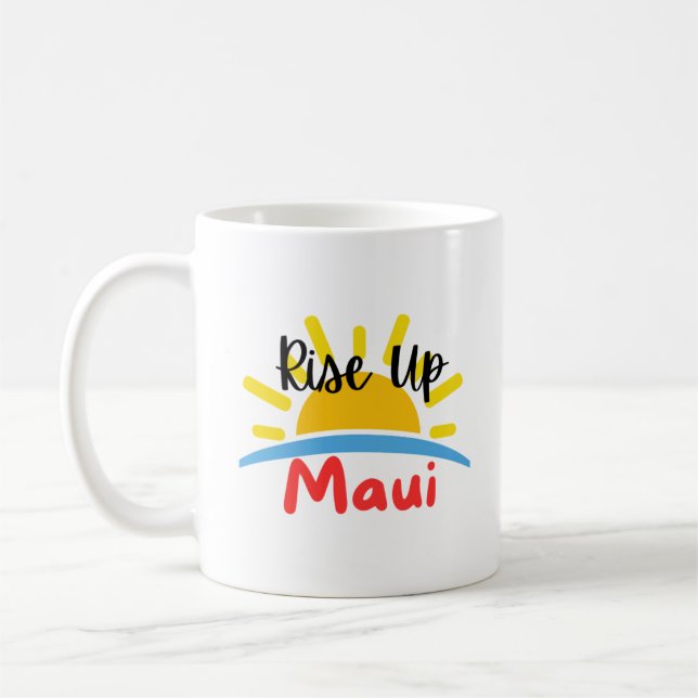 Aufstehen von Maui Morning Kaffeetasse (Links)