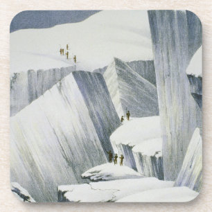 Aufsteigen eine Klippe, von 'einer Erzählung eine Getränkeuntersetzer