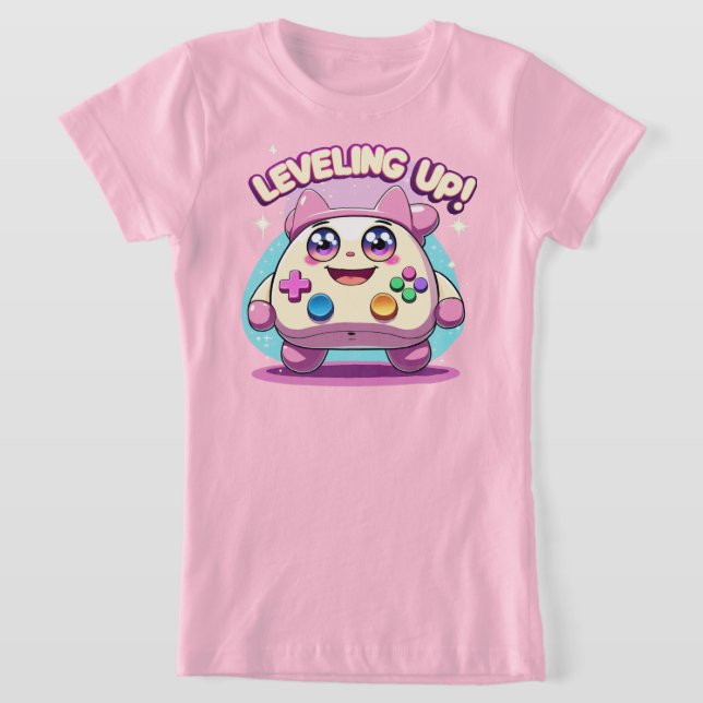 Aufsteigen! Niedlich Gaming Controller Kawaii T-Sh T-Shirt (Ablage )